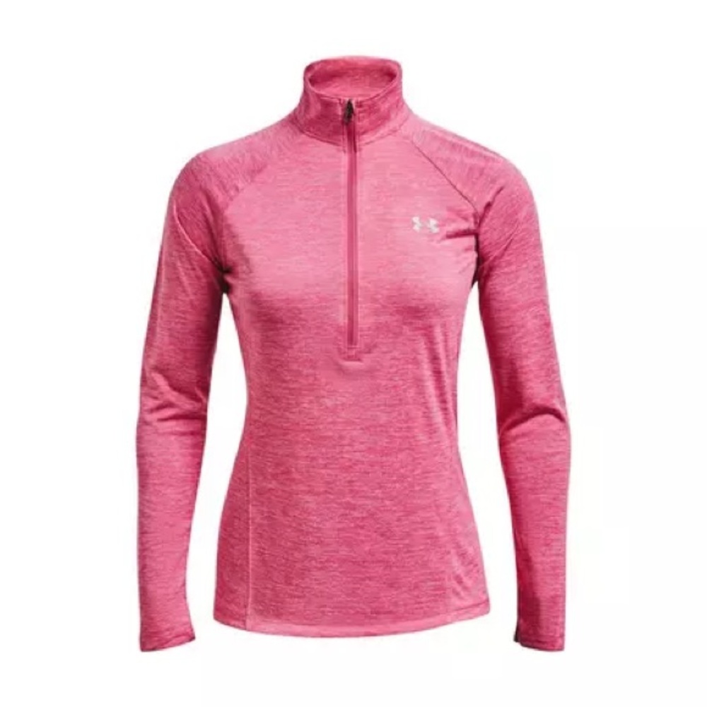 Under Armour Women's Tech 1/2 Zip Twist Top Pink